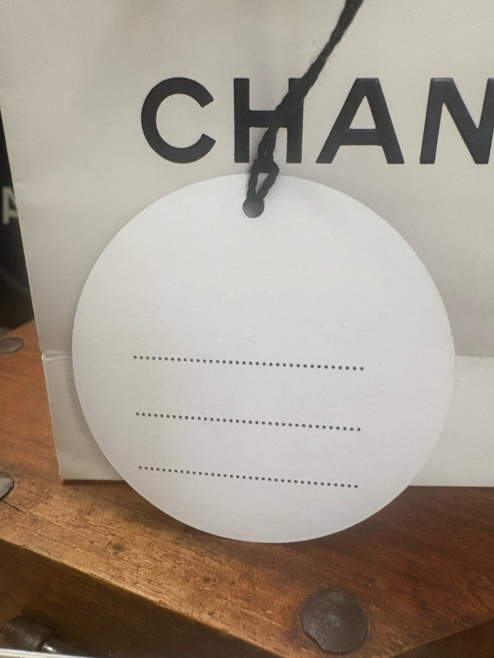 CHANEL Bundle Gift Bag, CC Name Tag + 3 Blank Notes NWOT - Picture 3 of 6